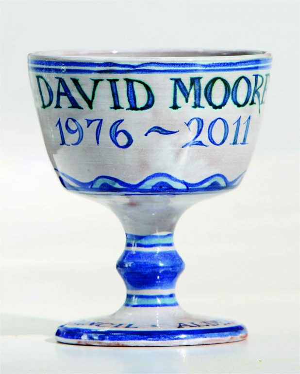 Aldermaston Ceramics- thank-you cup for David Moore